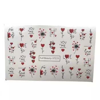 Valentins Box Sticker Nails